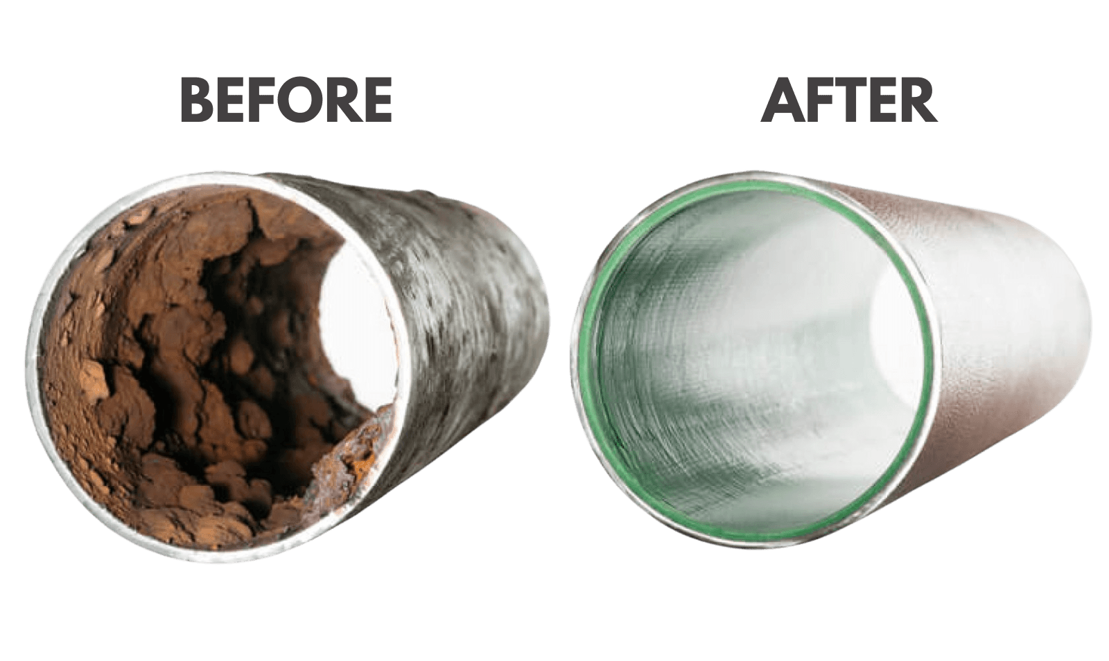 Drain Line Pipelining CIPP Before and After