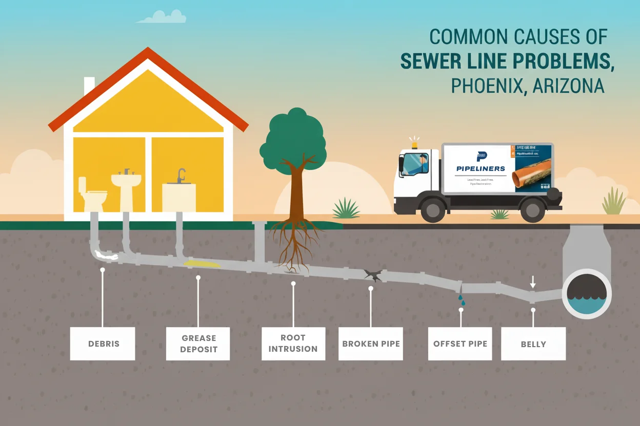 7 Common Causes of Phoenix Sewer Line Problems (2025 Guide)