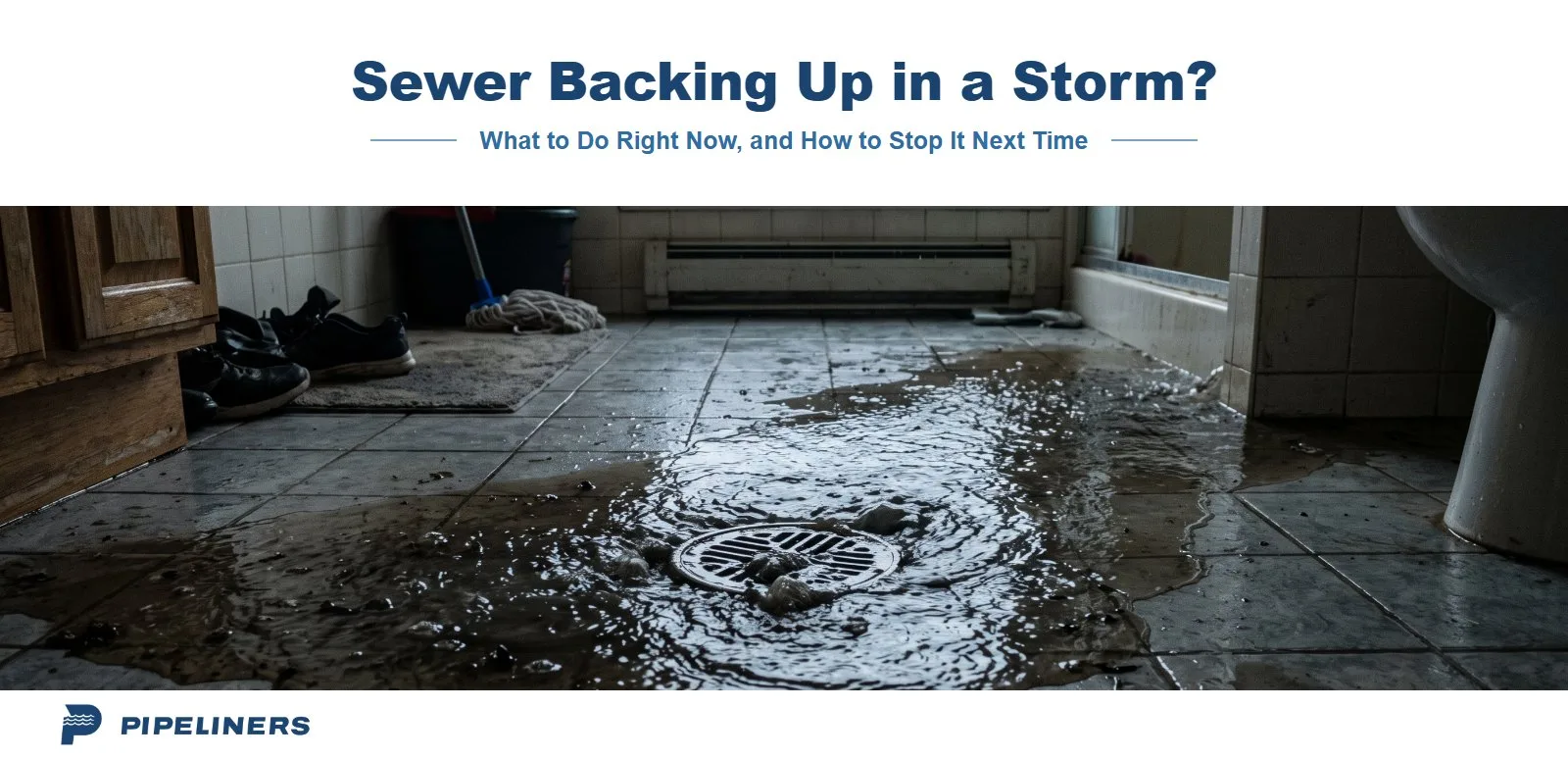 Sewer Backing Up in a Monsoon Storm? What to Do Right Now (and How to Stop It Next Time)
