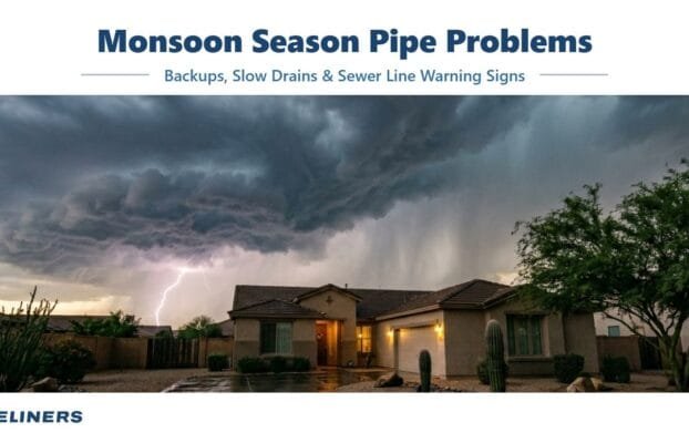 Monsoon Season Pipe Problems: Backups, Slow Drains, and Sewer Line Warning Signs