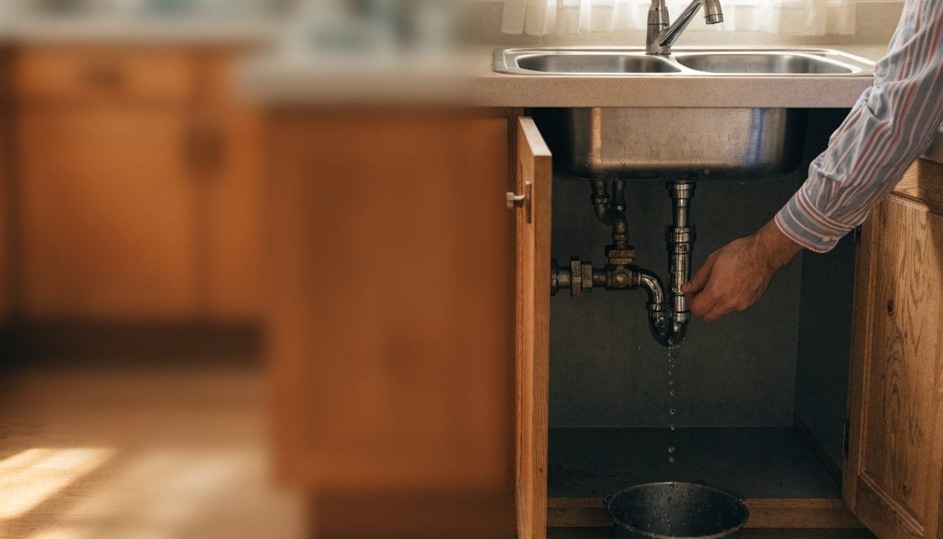 Water dripping steadily into a bucket, the sound of running water with no taps open