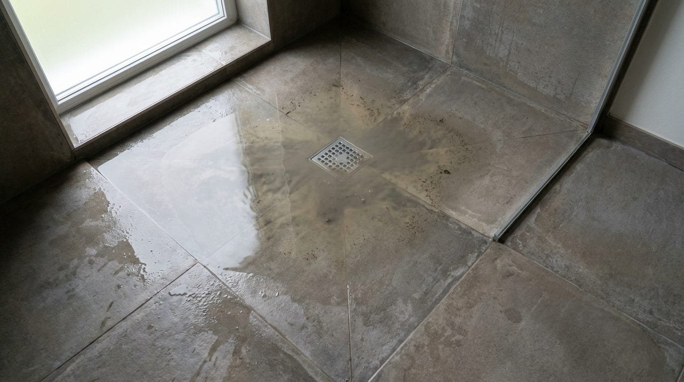 Water standing around a tub drain that will not clear